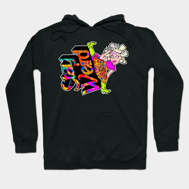 Stay Weird Splits Hoodie by darklordpug